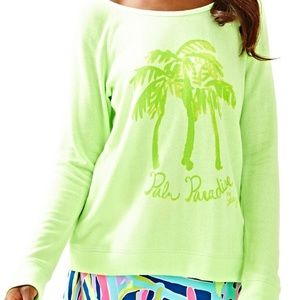Lilly Pulitzer Sandy Popover Glow Green Palm Paradise  Size Small
